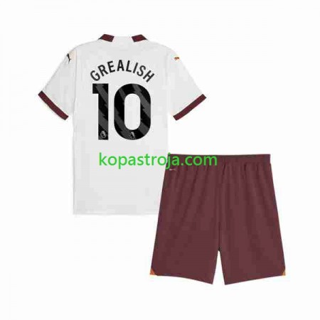 Billiga Fotbollströjor Manchester City Jack Grealish 10 Barn Borta tröja 2023/24 Kortärmad